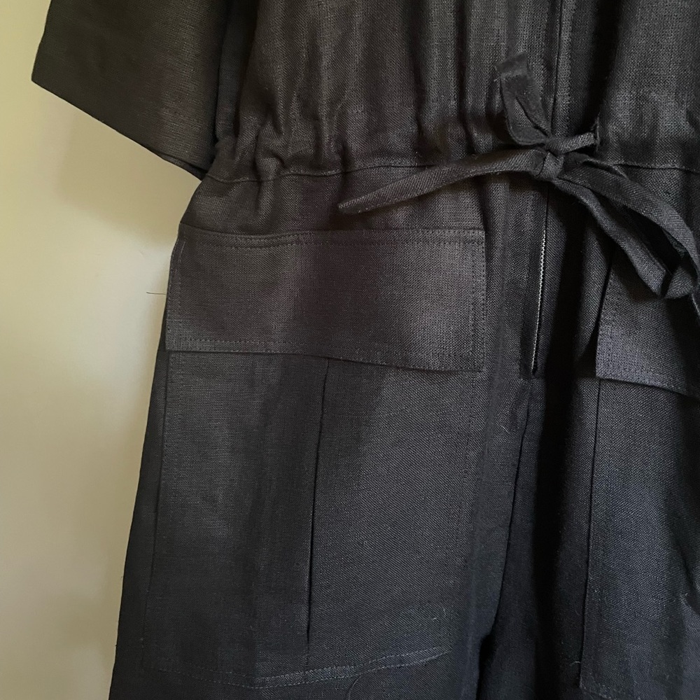 No. 6 Eldin Linen Jumpsuit in Black Size 2 (Medium) BRAND NEW with tags - Picture 5 of 8